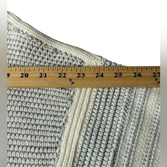 Lafayette 148 Metallic Striped Wide Crewneck Wool Cashmere Sweater Size M‎ - Picture 5 of 10